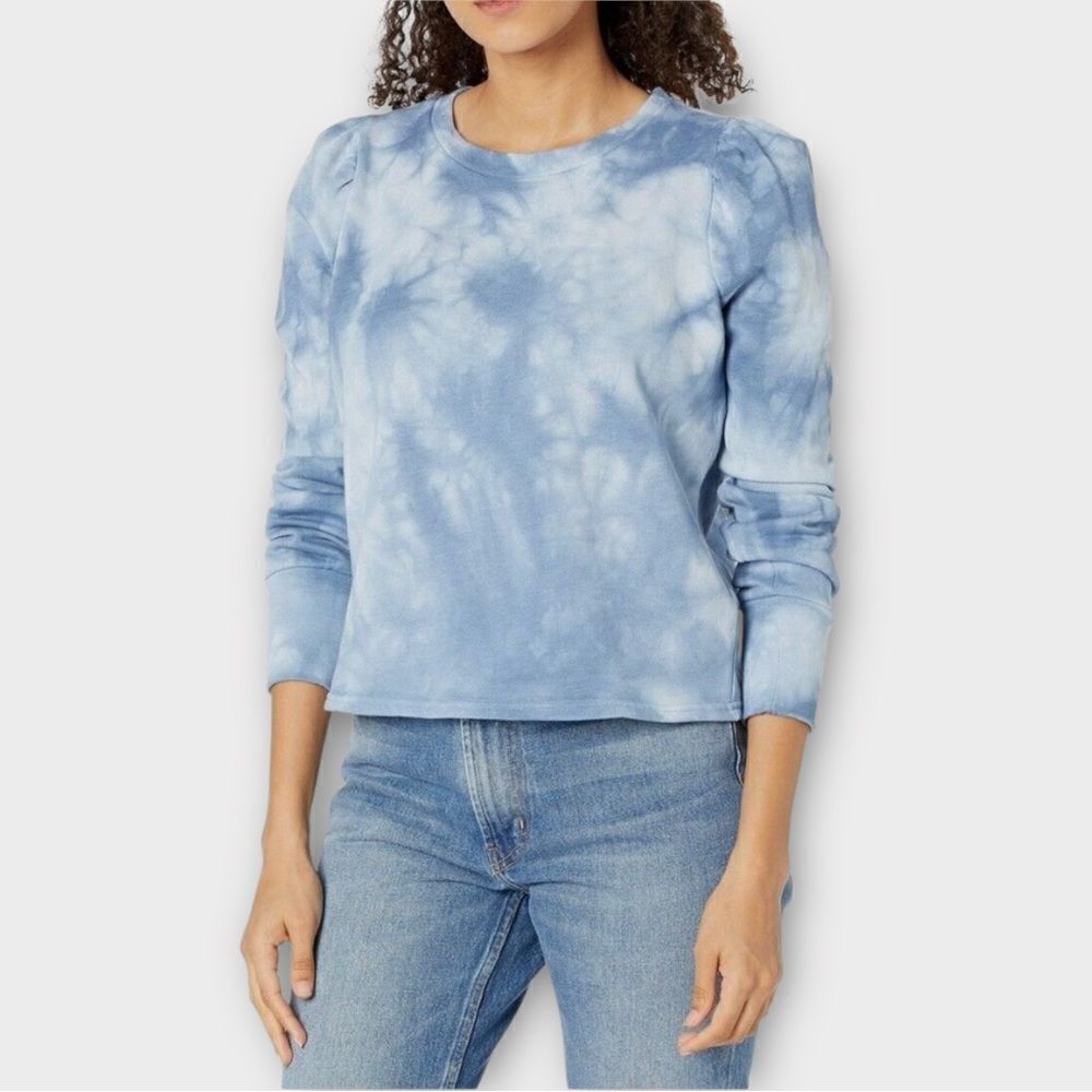 BB Dakota Groove Thing Sweatshirt in Blue Tie-Dye Women’s Size S NWT - Picture 10 of 10